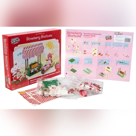 The World of Strawberry Shortcake 123 Piece Construction Set: Produce Stand/BNIB - Picture 11 of 12